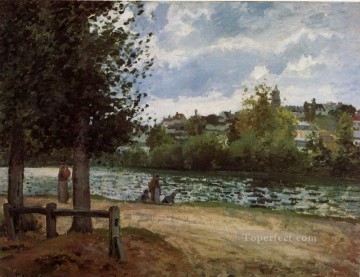 Las orillas del Oise en Pontoise 1870 Camille Pissarro Pinturas al óleo